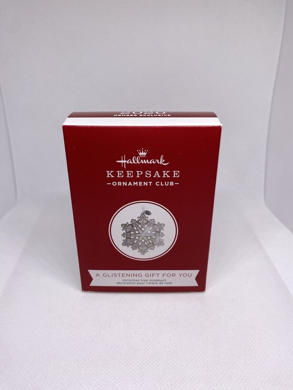 2020 Hallmark Ornament ~ "A Glistening Gift For You" ~ Member Exclusive ~ New